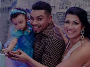 Maria Victória, filha de Naldo e Moranguinho, completou 3 anos 