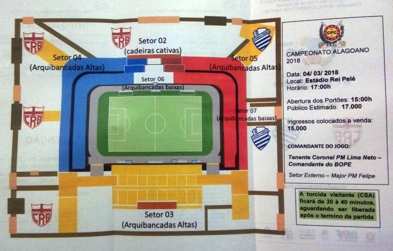 Estádio Rei Pelé  CRB-AL, CRB U17, CSA • Estatísticas