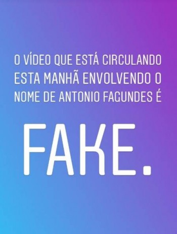 Antonio Fagundes publicou em seu stories a resposta ao vídeo Antonio Fagundes publicou em seu stories a resposta ao vídeo