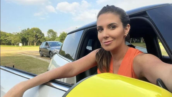 Grávida, Apresentadora Cris Amaral, do 'Autoesporte', comentou sobre o assalto em rede social.