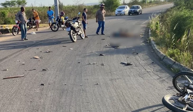 Acidente entre caminhão e moto deixou uma pessoa morta em Craíbas