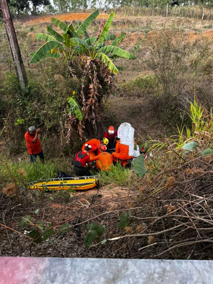 Motociclista caiu em ribanceira no interior de Alagoas