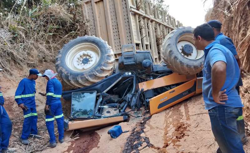 Trabalhador foi esmagado por trator em fazenda