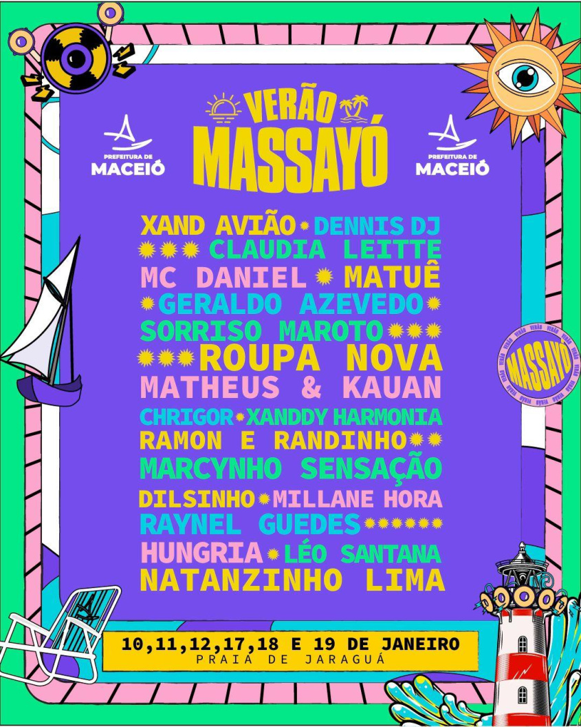 Programação completa do Festival Verão Massayó 2025